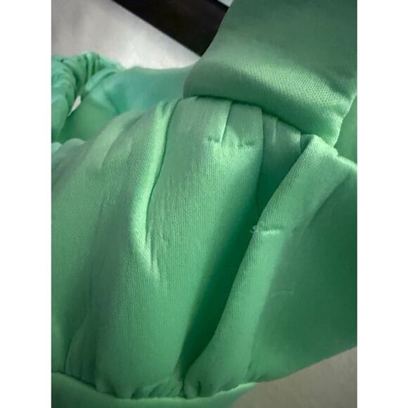 ASOS DESIGN structured 2-in-1 A-line skater mini dress with ruffled bust Size 2 - Picture 5 of 14